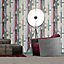 Muriva Multicolour Wood plank stripe Embossed Wallpaper