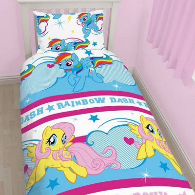 My Little Pony Reversible Multicolour Single Bedding set