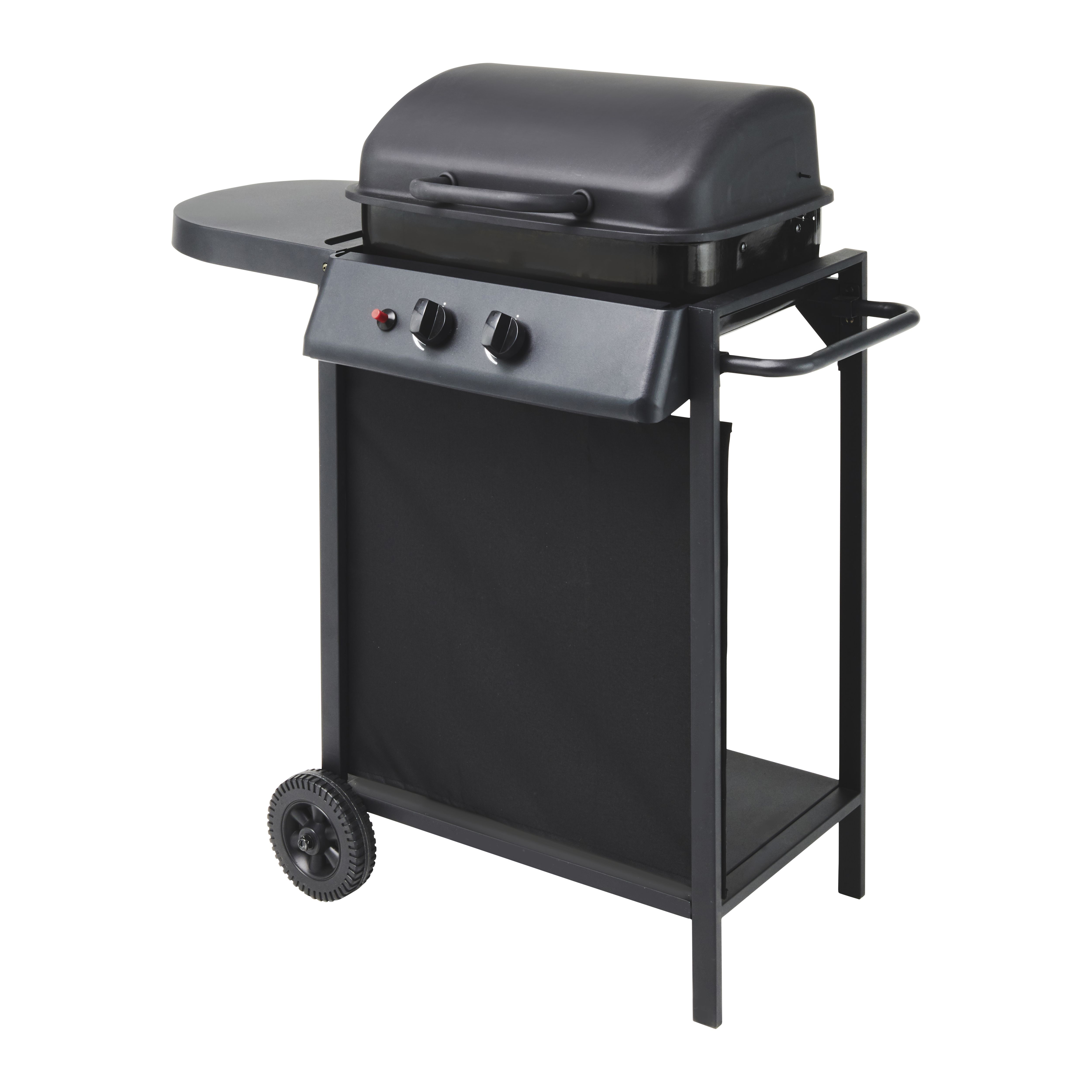 Two burner gas outlet bbq