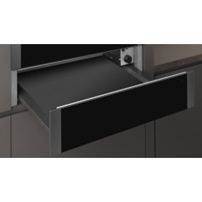 N1AHA01G0B Black glass Warming drawer