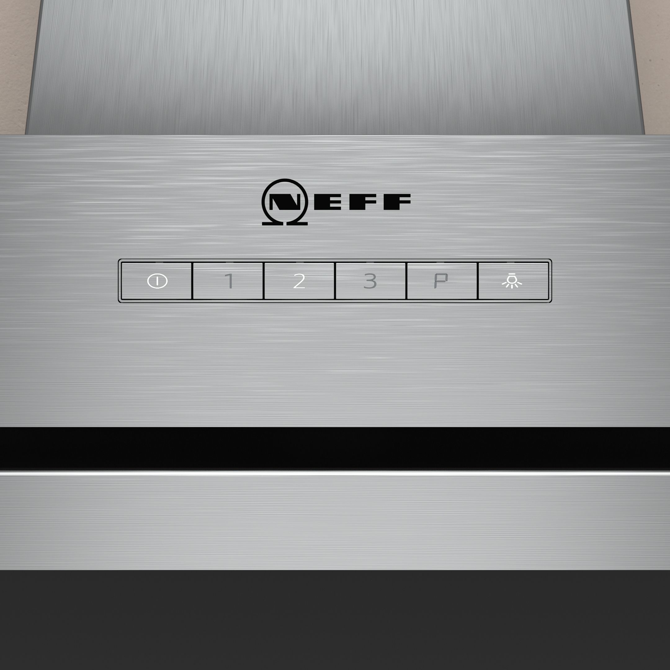 N30 D65IEE1S0B Stainless steel Angled Cooker hood (W)60cm - Black
