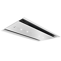 N90 I97CPS8W5B Stainless steel Ceiling Cooker hood (W)90cm - White
