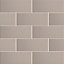 Nabuko Stone grey Matt Ceramic Wall Tile, Pack of 14, (L)500mm (W)200mm