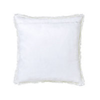 Nacre Faux fur White Cushion (L)45cm x (W)45cm