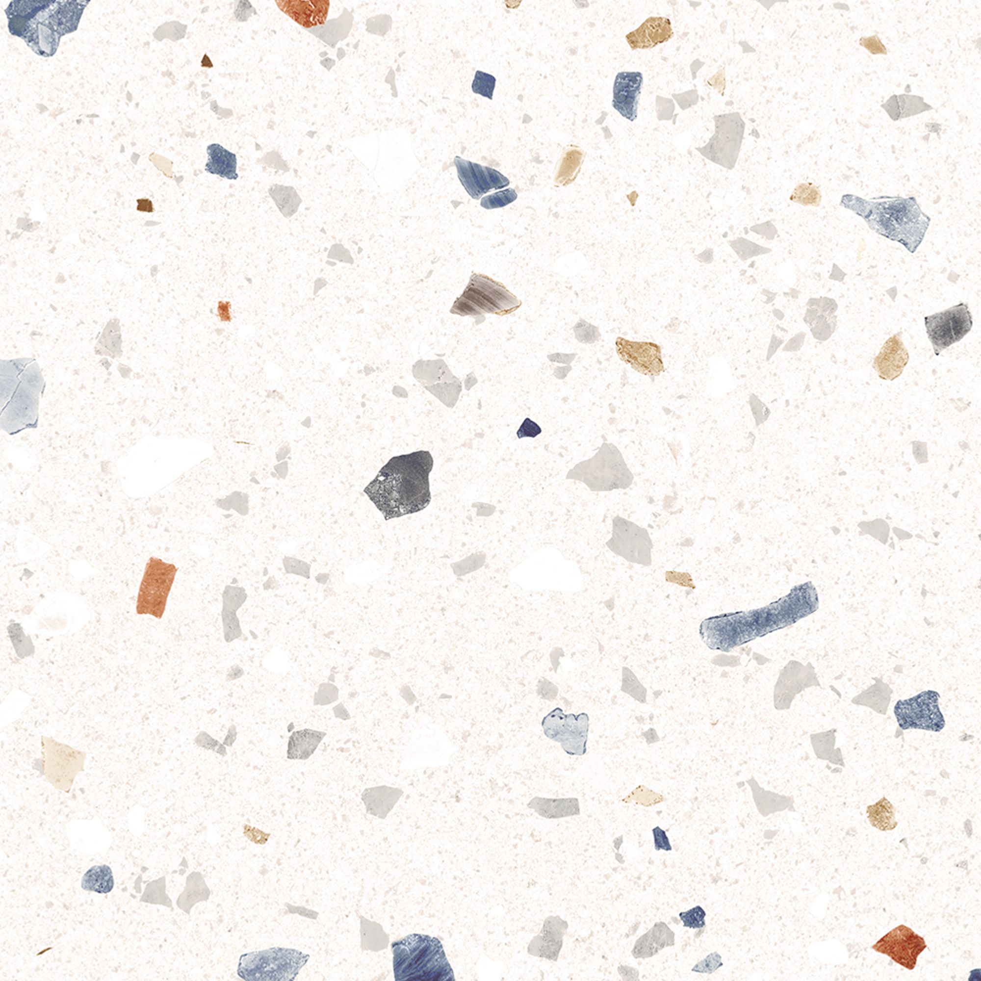 Naira Multicolour Matt Concrete effect Ceramic Indoor Wall Tile Sample