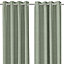 Napour Light green Plain Lined Eyelet Curtain (W)117cm (L)137cm, Pair