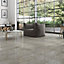 Nashville Grey Matt Multifaceted Stone effect Porcelain Wall & floor Tile, Pack of 6, (L)600mm (W)300mm