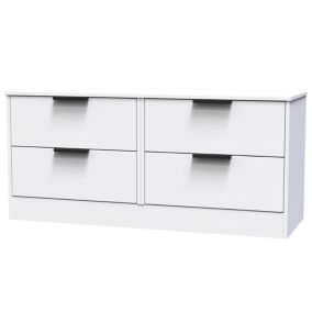 Nashville Ready assembled White 4 Drawer Bed box (H)521mm (W)1146mm (D)395mm