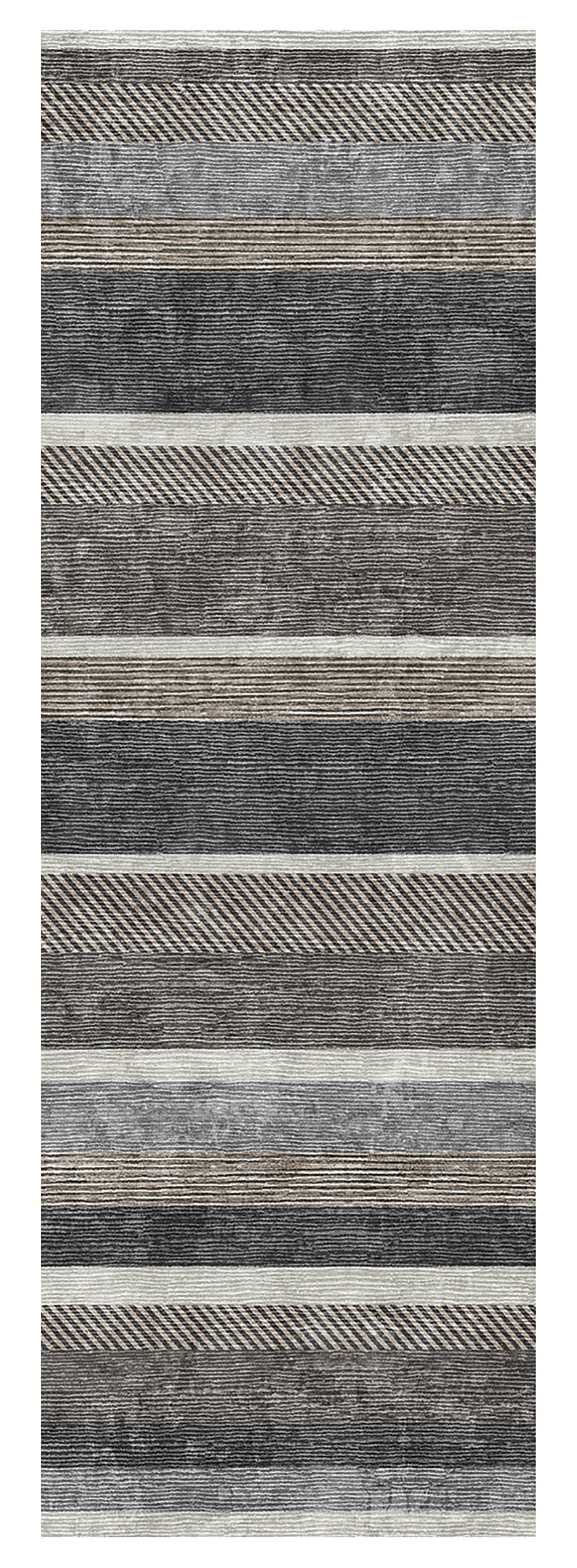 Nasrin Grey Traditional Large Runner, (L)180cm x (W)60cm