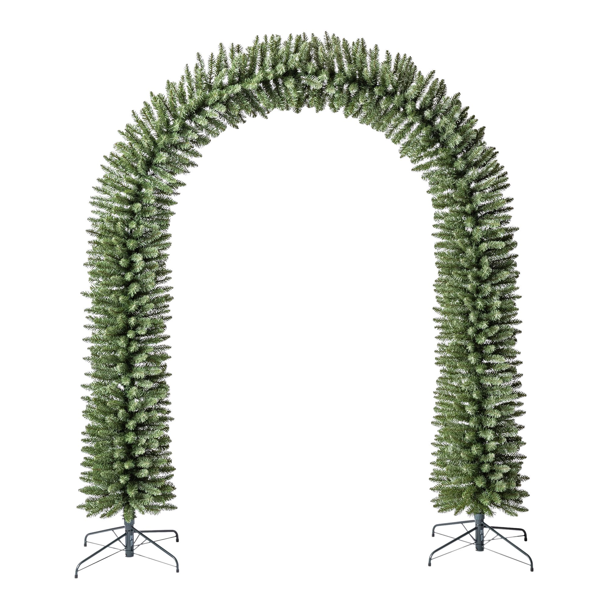 Natural Artificial Christmas tree arch - Green