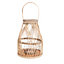 Natural Bamboo Lantern, (W) 21cm x (D) 21cm