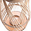 Natural Bamboo Lantern, (W) 21cm x (D) 21cm