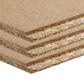 Natural Chipboard Loft panel (L)1220mm (W)325mm (T)18mm , Pack of 3