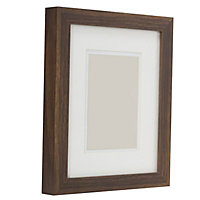 Natural Dark wood effect Single Picture frame (H)30cm x (W)25cm