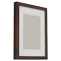 Natural Dark wood effect Single Picture frame (H)44cm x (W)34cm
