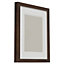 Natural Dark wood effect Single Picture frame (H)44cm x (W)34cm