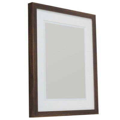 Natural Dark wood effect Single Picture frame (H)54cm x (W)44cm