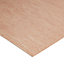 Natural Hardwood Plywood Board (L)0.81m (W)0.41m (T)3.6mm 600g