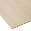 Natural Hardwood Plywood Board (L)1.22m (W)0.61m (T)3.6mm 1500g