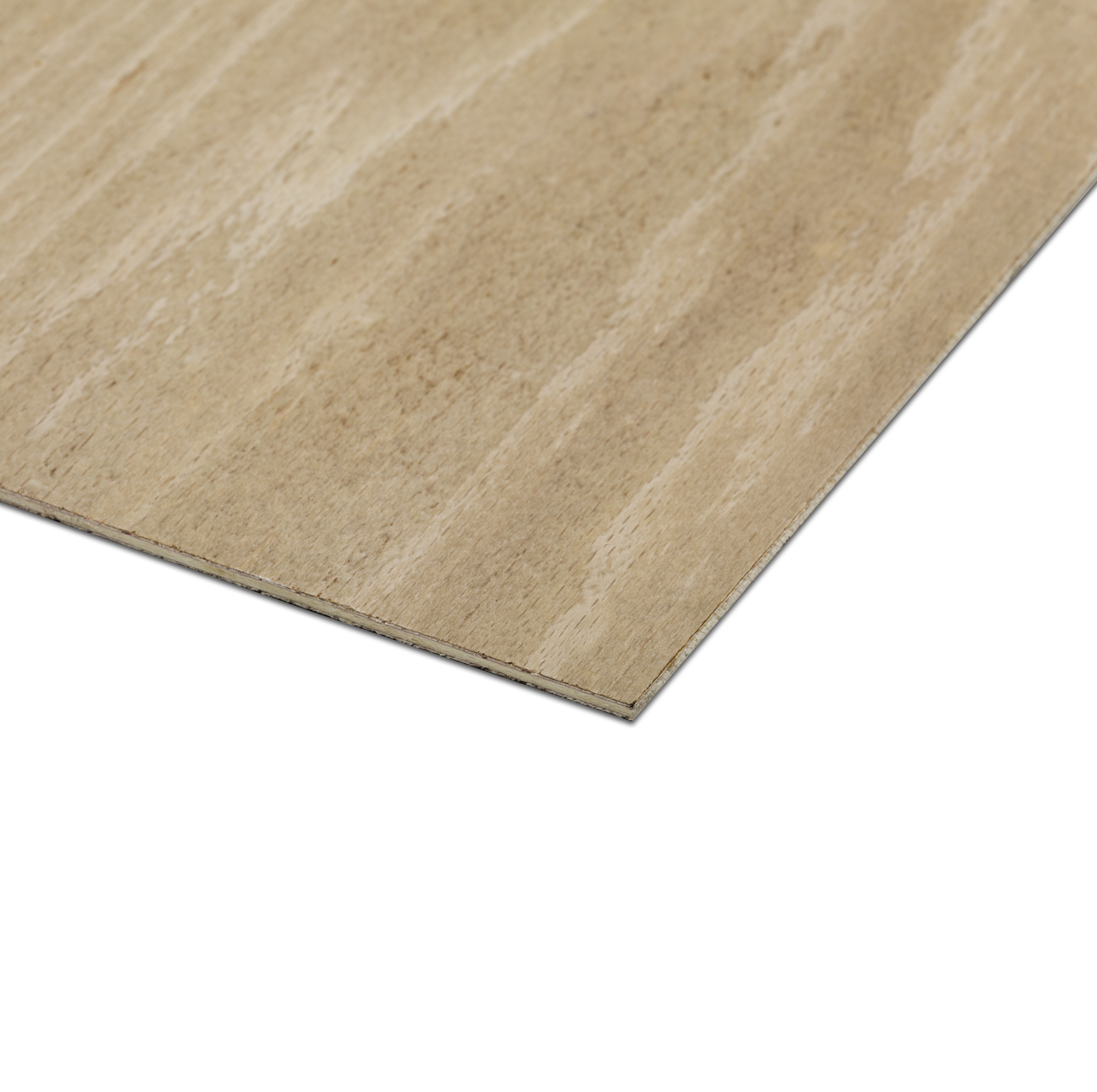 Natural Hardwood Plywood (L)1220mm (W)607mm (T)3.6mm