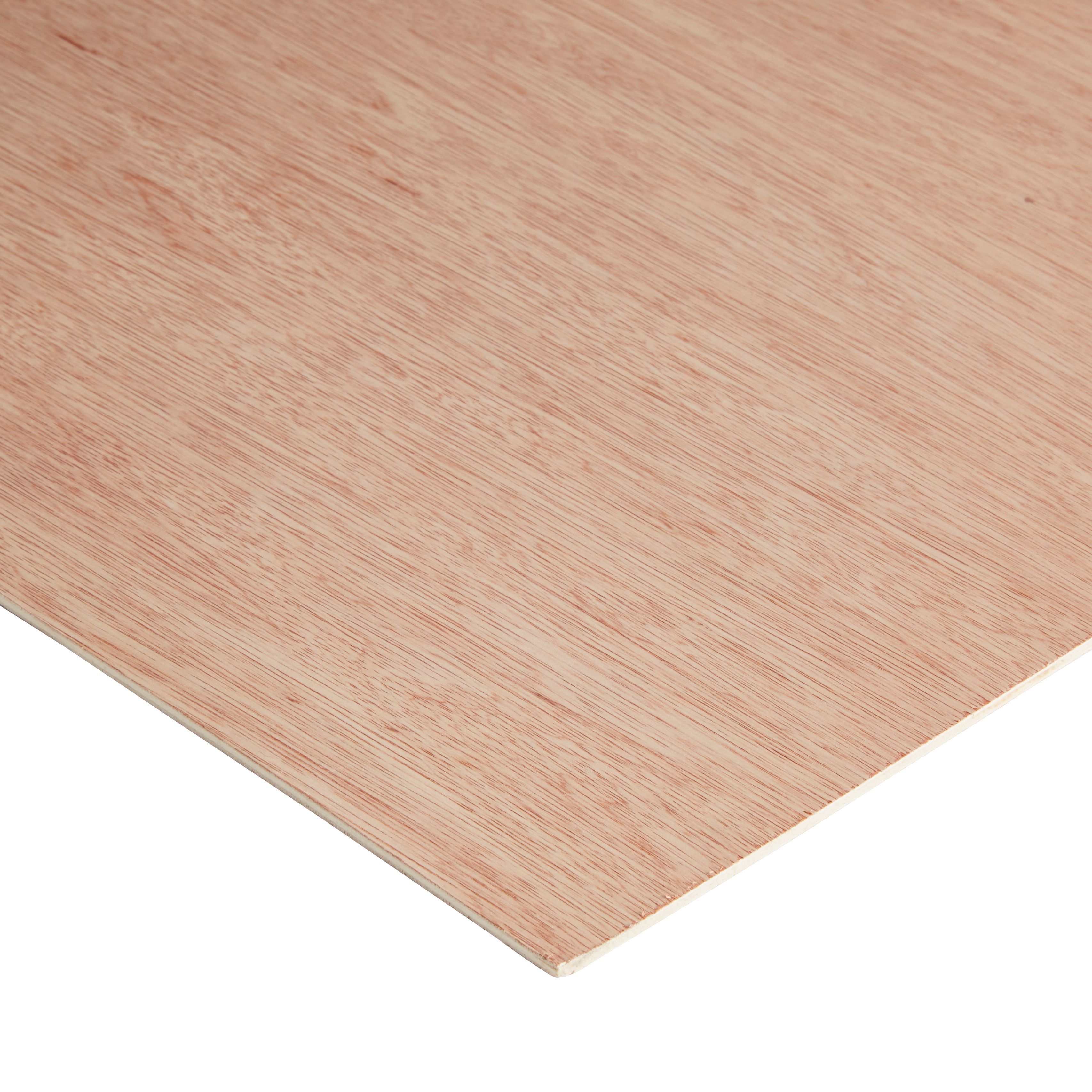 Natural Hardwood Plywood (L)1220mm (W)610mm (T)3.6mm