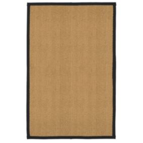 Natural Herringbone Medium Rug, (L)170cm x (W)120cm