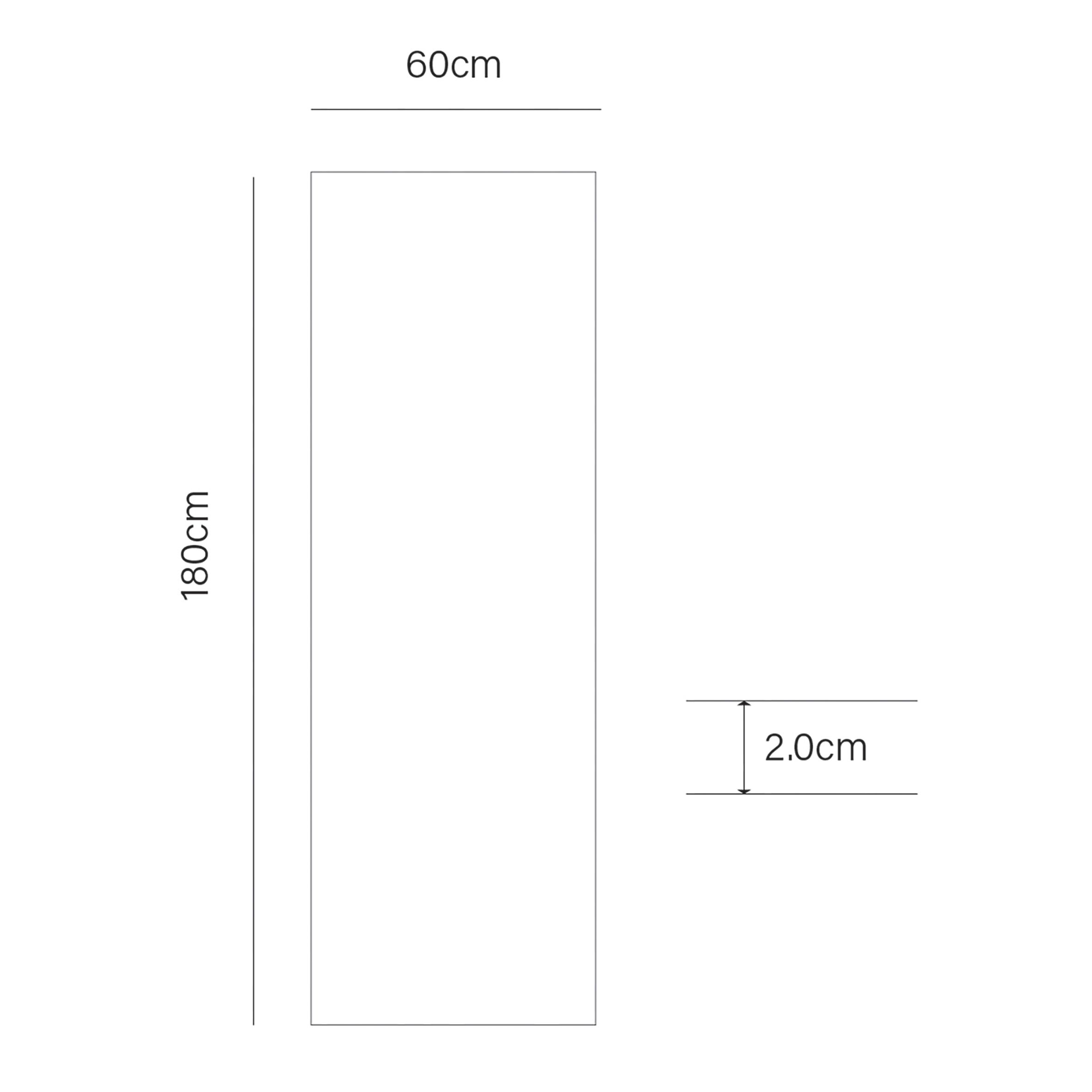 Natural Herringbone Woven effect Large Runner, (L)180cm x (W)60cm