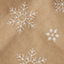 Natural Hessian Nordic Snowflake Christmas sack, 80cmx 60cm