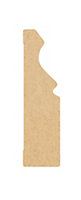 Natural MDF Ogee Skirting board (L)2.1m (W)69mm (T)18mm