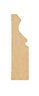 Natural MDF Ogee Skirting board (L)2.1m (W)69mm (T)18mm