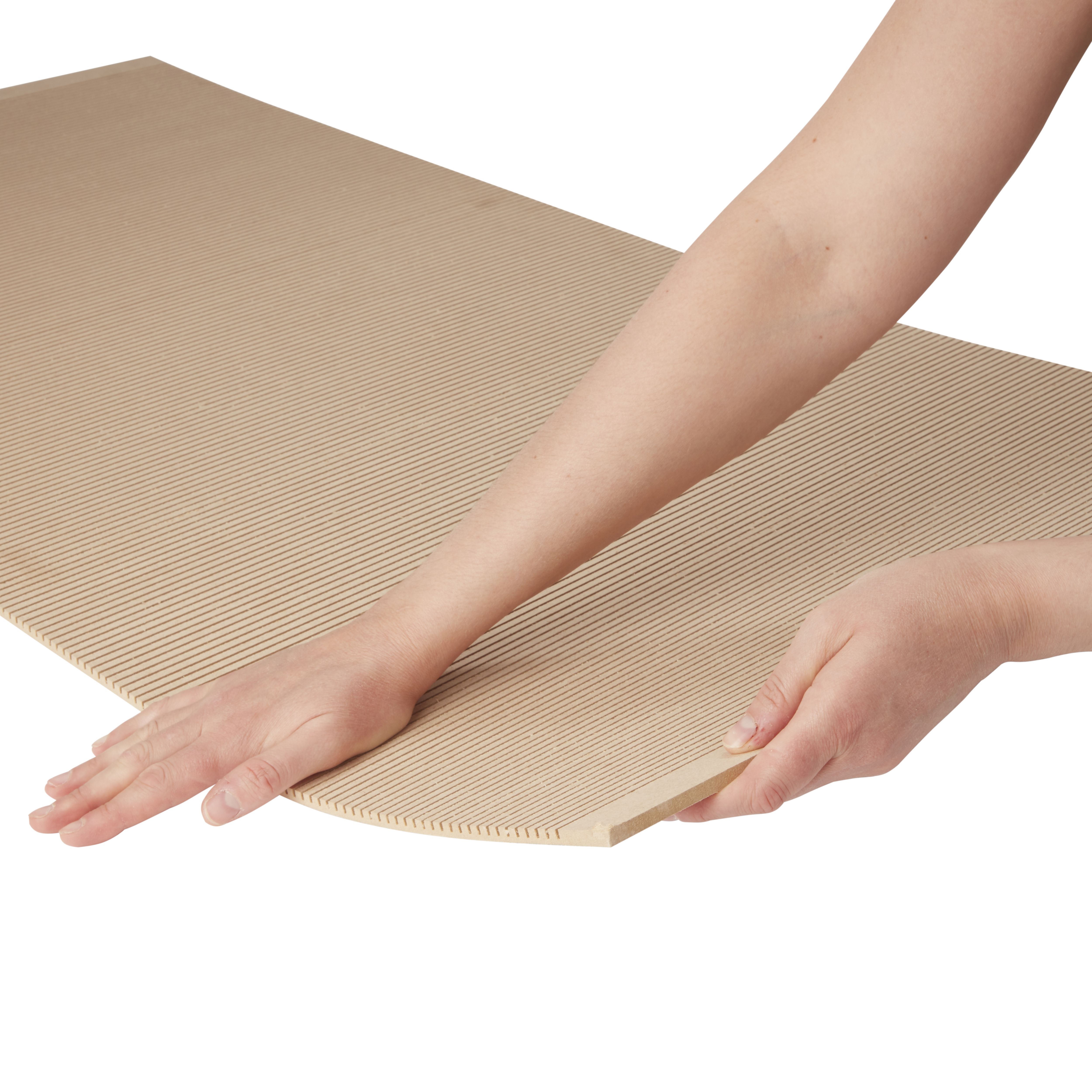 Natural Medium-density fibreboard (MDF) Fibreboard (L)1220mm (W)607mm (T)6mm