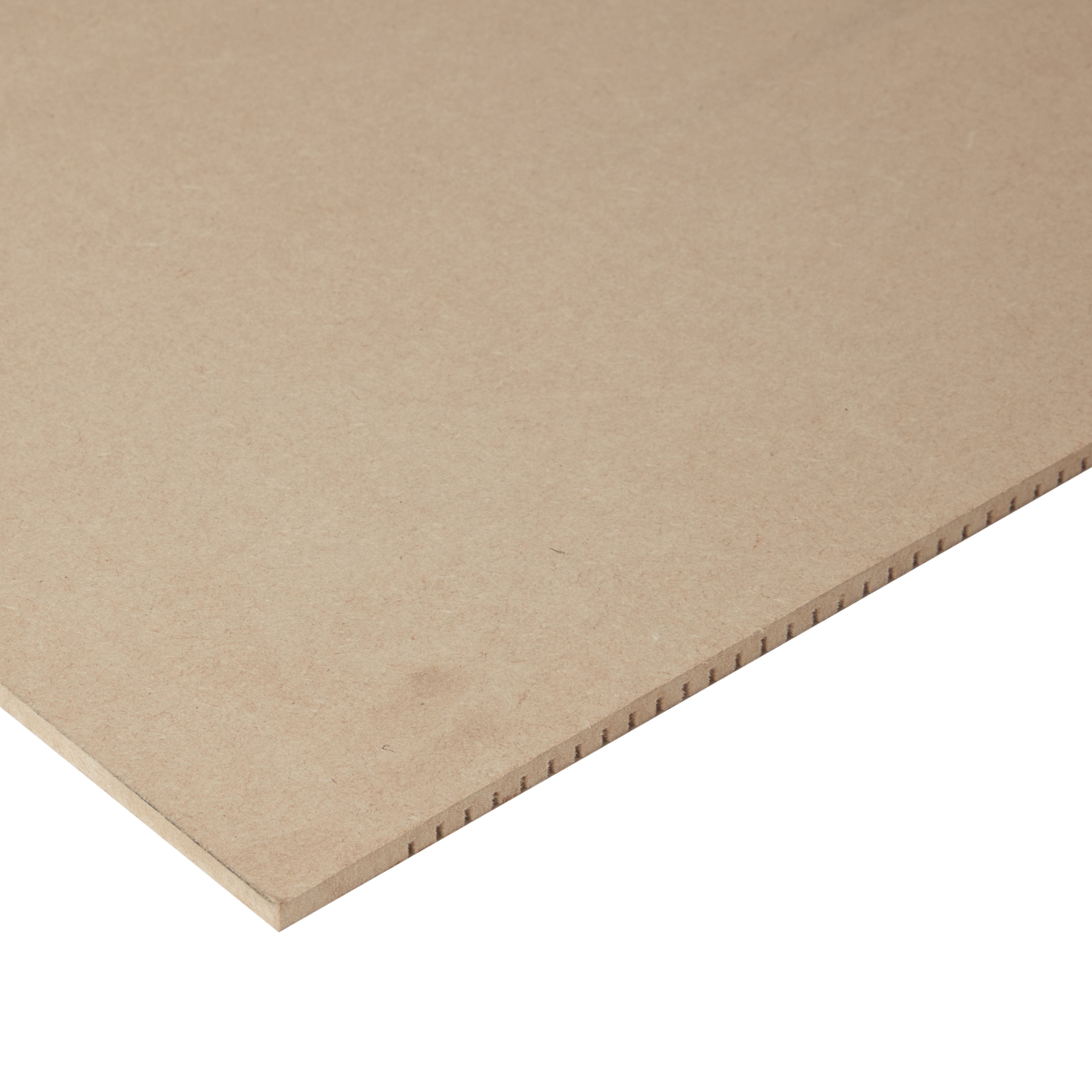 Natural Medium-density fibreboard (MDF) Fibreboard (L)1220mm (W)607mm (T)6mm