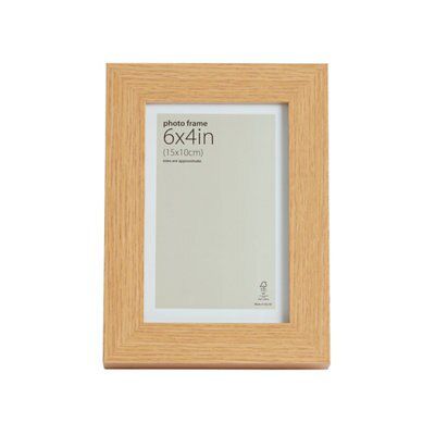 Natural Oak effect Modern block Picture frame (H)19cm x (W)14cm