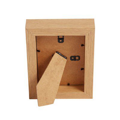 Natural Oak effect Modern block Picture frame (H)19cm x (W)14cm