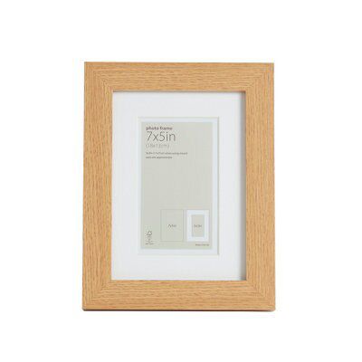 Natural Oak effect Modern block Picture frame (H)22cm x (W)17cm