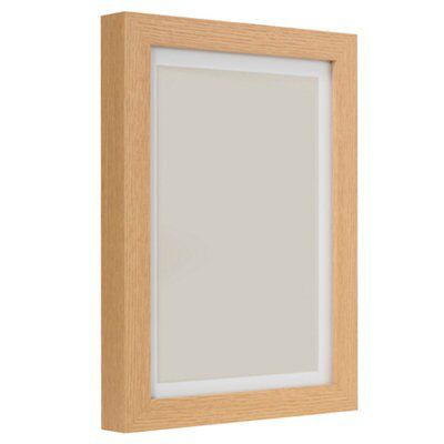 Natural Oak effect Modern block Picture frame (H)34cm x (W)25cm