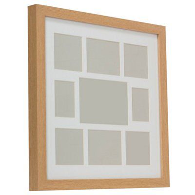 Natural Oak effect Multi aperture Multi Picture frame (H)44cm x (W)44cm