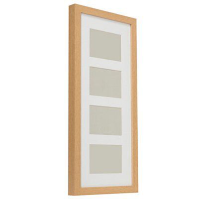 Natural Oak effect Multi aperture Multi Picture frame (H)64cm x (W)29cm