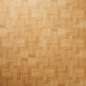 Natural Parquet effect Self adhesive Vinyl tile, Pack of 13