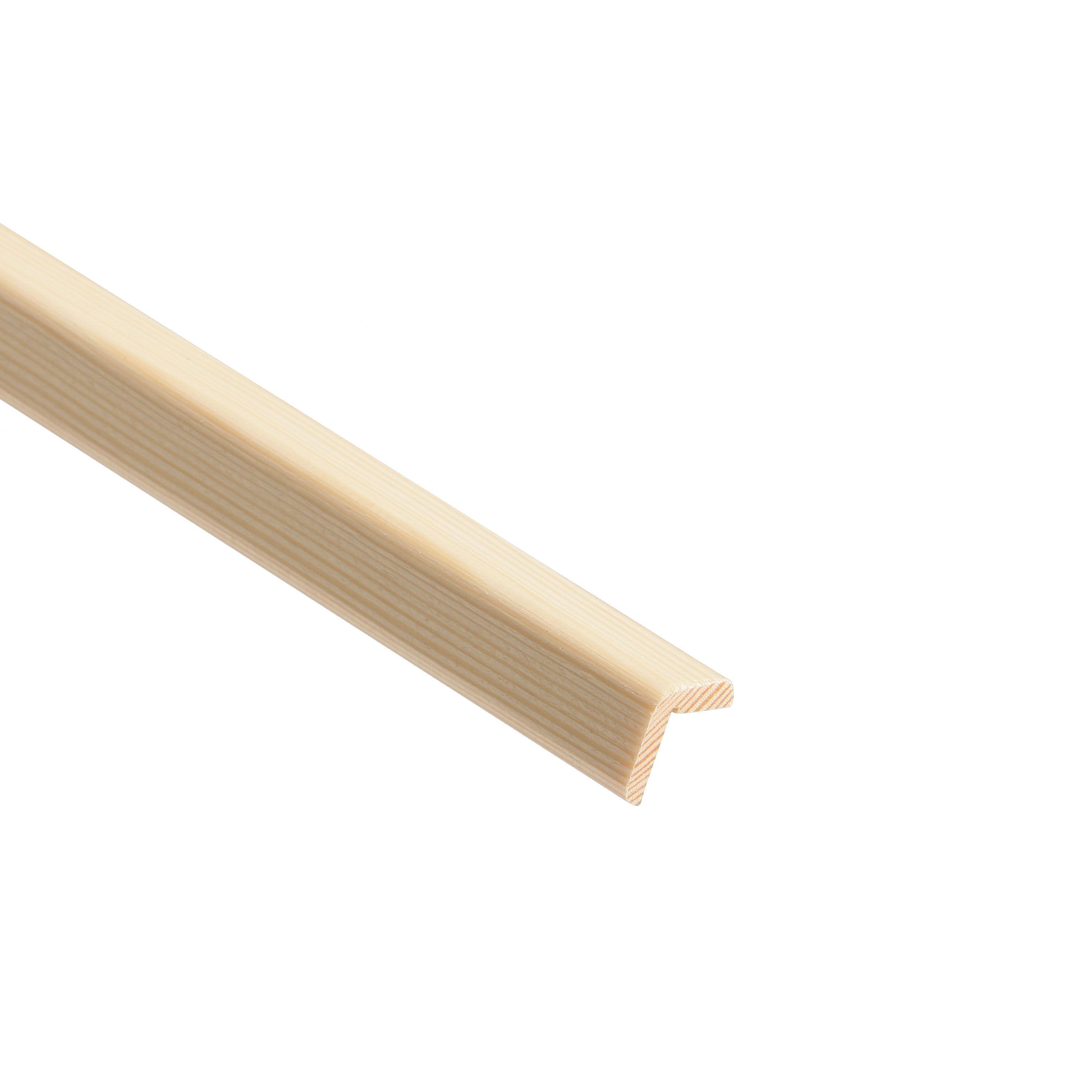 Natural Pine Angled edge Moulding (L)2400mm (W)20mm (T)20mm