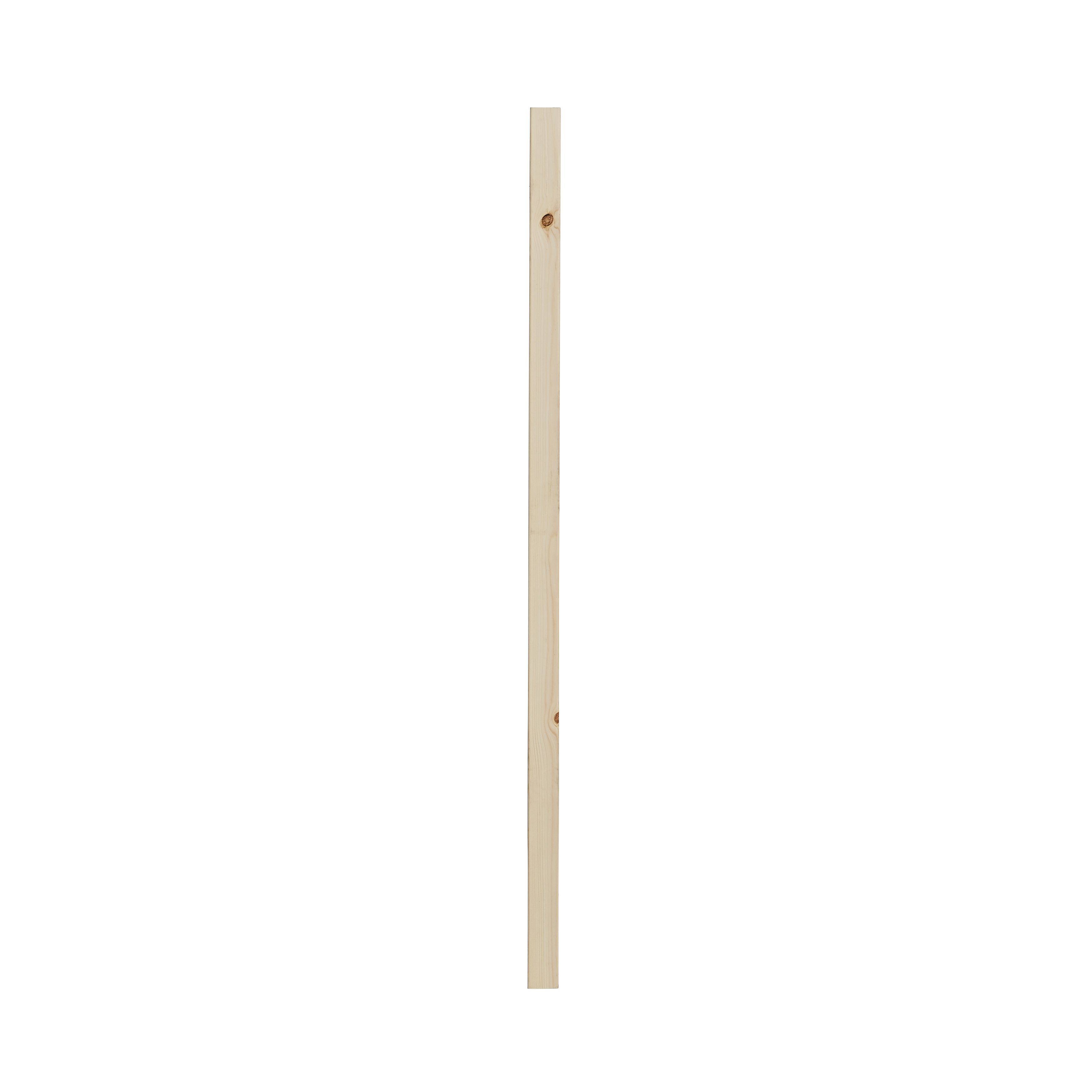 Natural Pine Plain square spindle (H)900mm (W)32mm DIY at B&Q