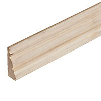 Natural Pine Skirting board (L)2.4m (W)34mm (T)12mm