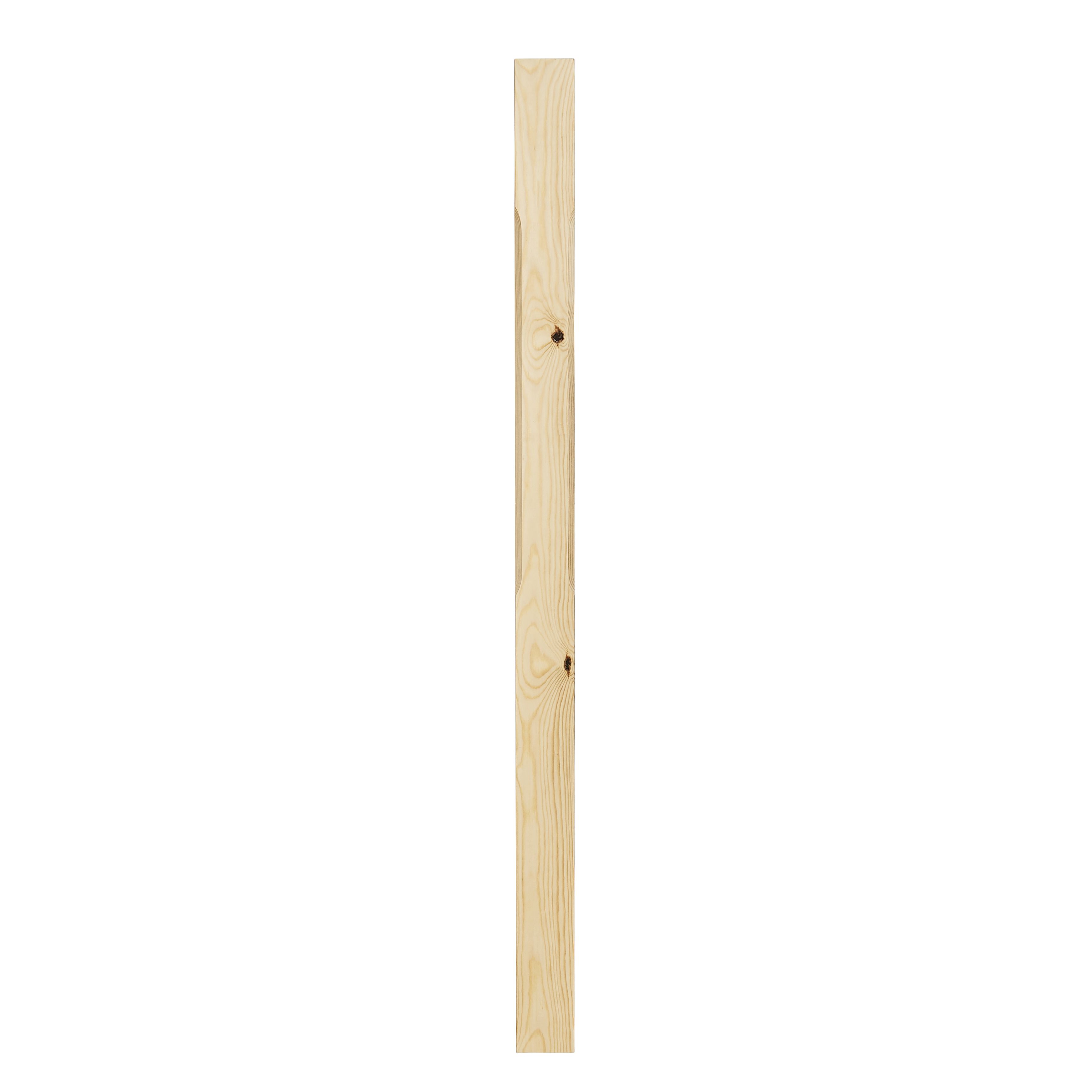 Natural Pine Stop Chamfer Half Newel Post H 1500mm W 82mm Diy At B Q