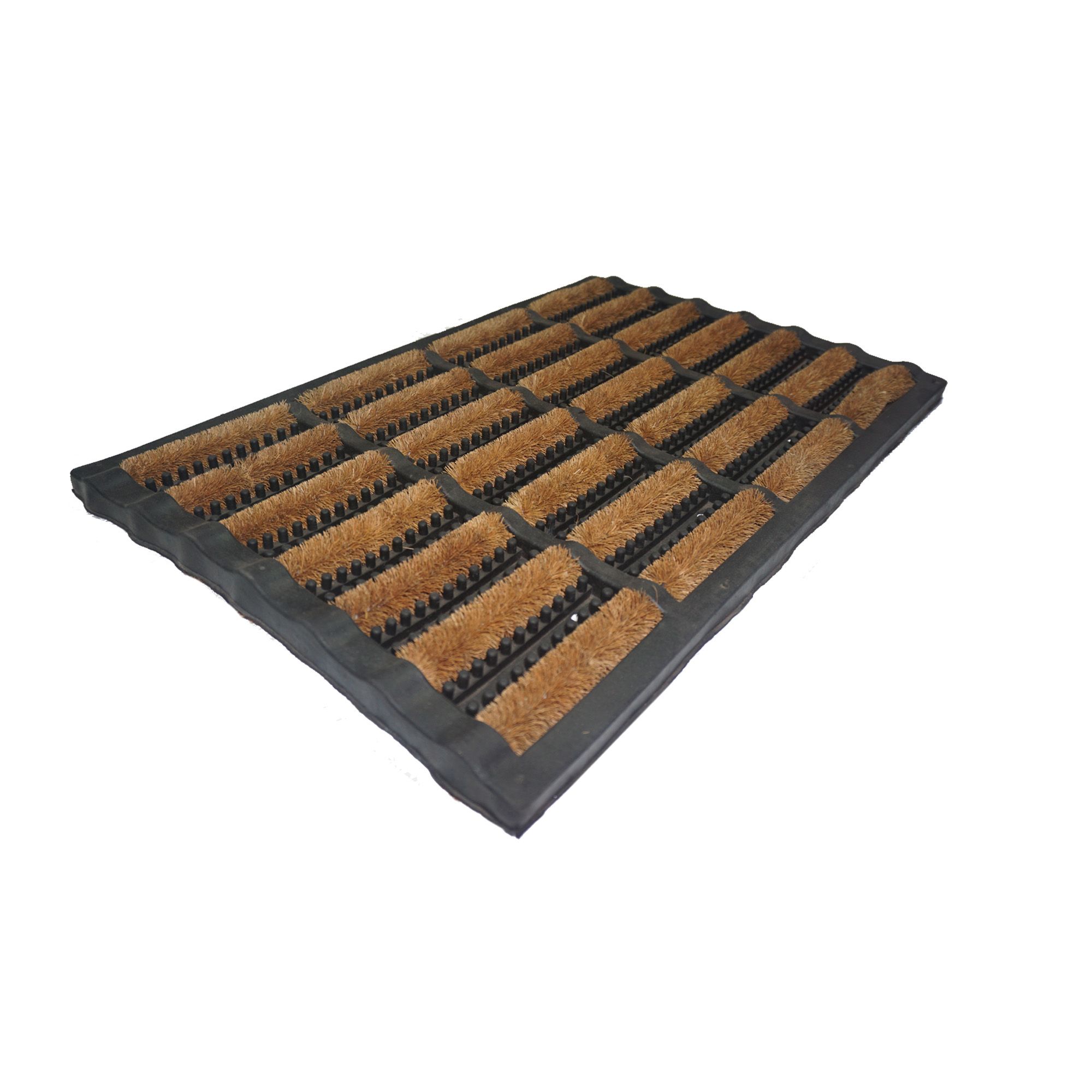 Natural Rugged Butler Coir Heavy duty Door mat, 60cm x 40cm