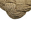 Natural Rugged Lovers knot Coir Reversible Heavy duty Door mat, 60cm x 40cm