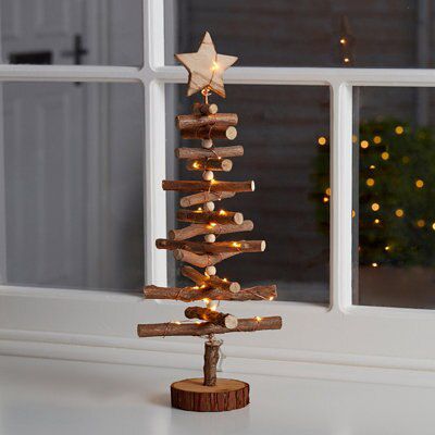 Natural Single christmas light (H) 450mm