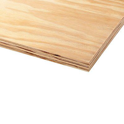 Natural Softwood Plywood (L)2440mm (W)1220mm (T)12mm