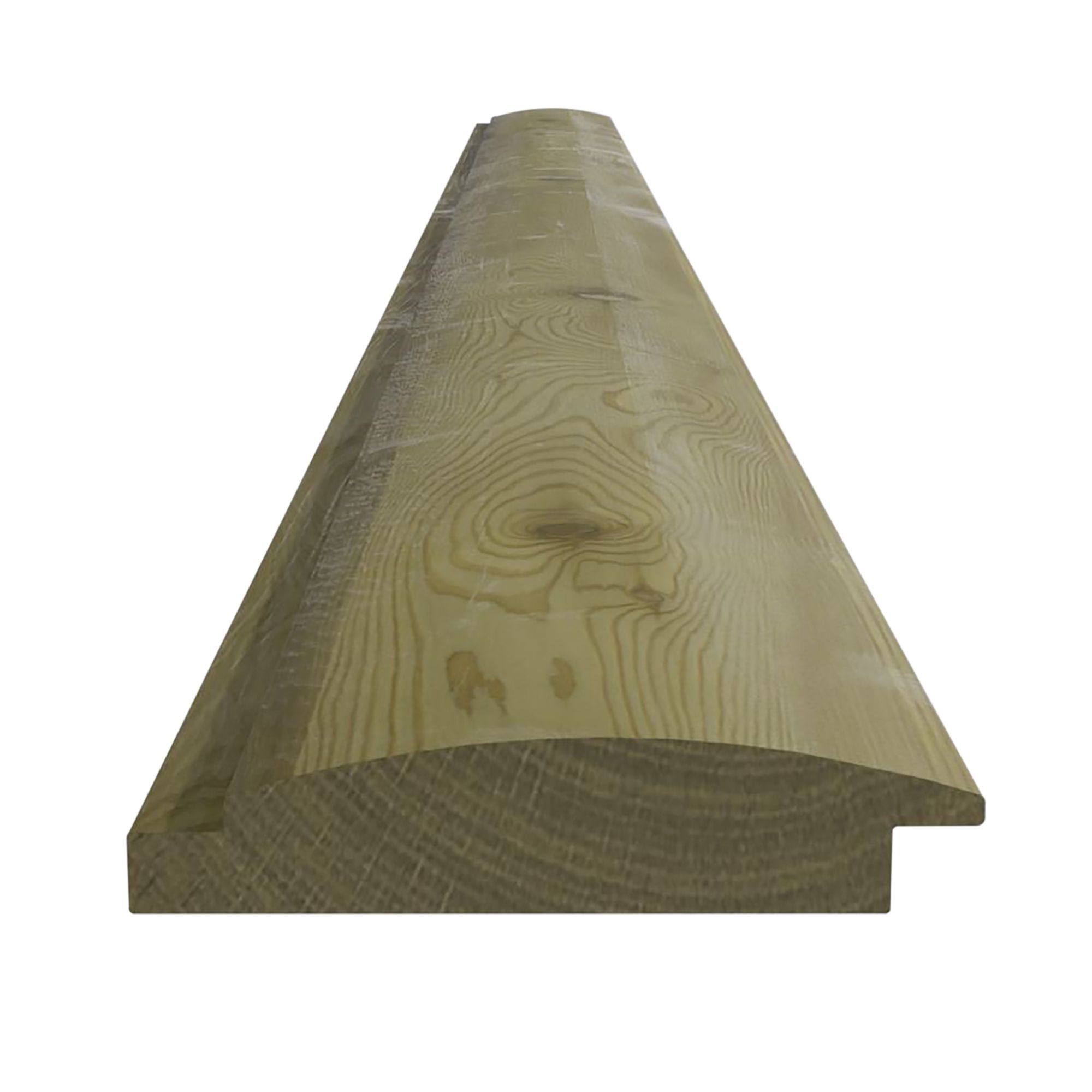 Natural Spruce Barrel Cladding (L)4.8m (W)120mm (T)18mm