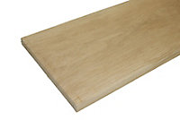 Natural Square edge Oak Furniture board, (L)0.9m (W)200mm-300mm (T)25mm