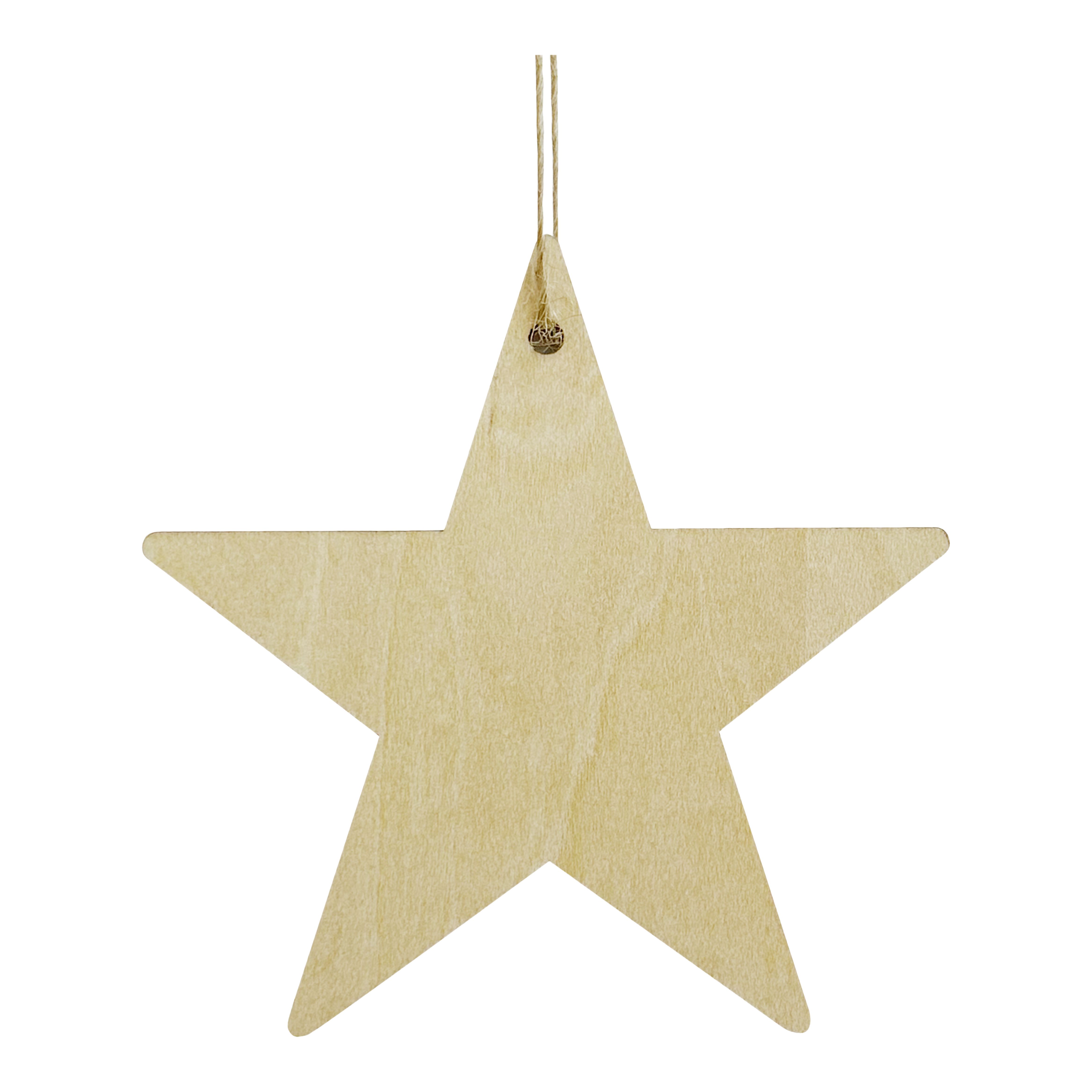 Christmas Decor Bamboo Star Hanging (Set of 6 - Assorted Colors)